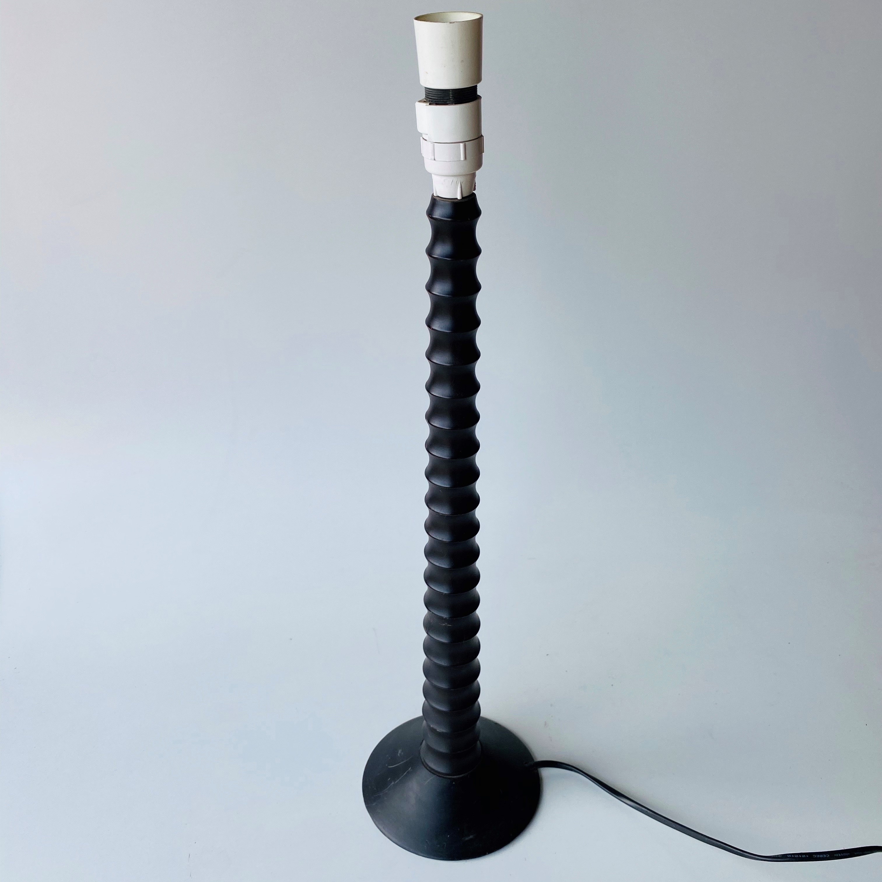 LAMP, Base (Table) - Dark Timber Ribbed